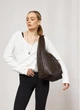 Жіноча сумка Sambag HOBO WEAVE коричнева 34x37x16 см екошкіра для ноутбука до 17 дюймів Sambag 55173 - зображення 2