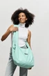 Женская сумка Sambag HOBO WEAVE мятная вместительная городская для ноутбука водоотталкивающая 62277 - изображение 1
