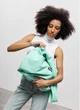 Женская сумка Sambag HOBO WEAVE мятная вместительная городская для ноутбука водоотталкивающая 62277 - изображение 3