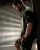 Мужской летний костюм Stone Island шорты+футболка S хаки (96164) - изображение 9
