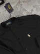 Мужской льняной костюм Polo Ralph Loren шорты+рубашка 3XL черный (RL0001) - изображение 6