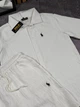 Мужской льняной костюм Polo Ralph Loren шорты+рубашка 2XL белый (RL0010) - изображение 4