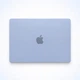 Чехол-накладка для MacBook Air 13.6" M2/M3/M4/M5 2022–2026 A2681/A3113/A3240/A3449 твердый пластиковый защитный кейс Lilac матовый голубой - изображение 2