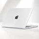 Чехол-накладка для MacBook Air 13.6" M2/M3/M4/M5 2022–2026 A2681/A3113/A3240/A3449 твердый пластиковый защитный кейс Crystal глянцевая прозрачная - изображение 1