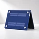 Чехол-накладка для MacBook Air 13.6" M2/M3/M4/M5 2022–2026 A2681/A3113/A3240/A3449 твердый пластиковый защитный кейс Deep navy темно синяя матовый - изображение 3