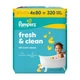 Детские влажные салфетки Pampers Fresh Clean Baby Wipes 4 х 80 шт (320 шт) (8001841078052) - изображение 2