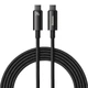 Кабель Baseus Tungsten Gold Fast Charging Data Cable Type-C to Type-C 240W 3m Black - изображение 1