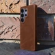 Накладка Stenk Cover Crazy Horse для Samsung Galaxy S26 Ultra Коричневый (80656) - изображение 1
