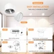 Набор накладных LED светильников GeyouLux (4 шт), диммированные точечные споты, белый матовый корпус, 220V - Б/У - изображение 5