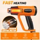 Строительный фен SEEKONE HG886 2000W промышленный термофен с насадками термопородувка - Б/У - изображение 3