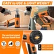 Строительный фен SEEKONE HG886 2000W промышленный термофен с насадками термопородувка - Б/У - изображение 4