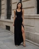 Элегантное платье с двумя разрезами - Classyme - S - Черный - (37d) - изображение 4