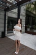 Плаття Amelia - Classyme - XS - Молочний подовжений - (10d) - зображення 2