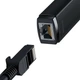 Адаптер Baseus WKQX000301 Lite, RJ45, Type-C, Чорний - 360428 - зображення 4
