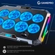 Охолоджувальна підставка для ноутбука GamePro CP795, Чорний - 574909 - зображення 7