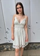 Платье сарафан женское ила с кружевом Zara Белое 18150 L (укр 48) - изображение 3