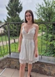 Платье сарафан женское ила с кружевом Zara Белое 18150 L (укр 48) - изображение 6