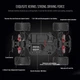 Машинка 4WD Monster Truck на радиоуправлении противоударный корпус, резиновые шины, скорость до 36 км/ч Голубой (i7-165373) - изображение 5