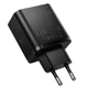 Сетевое зарядное устройство Hoco N75 GaN PD 65W / 3.25A USB+2Type-C для ноутбука с быстрой зарядкой Black - изображение 3