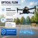 Квадрокоптер AE19 — дрон с HD камерой, бесколлекторными моторами, Optical Flow, FPV Wi-Fi, избеганием препятствий, пультом с экраном 4.3", складной, до 200 м, до 15 минут полета, серый - изображение 6