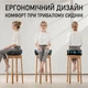 Ортопедическая подушка для сидения с отверстием от геморроя memory foam 46х43х12 см сетка серый (1010) - изображение 2