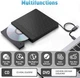 Внешний DVD-привод Aumdie BT683 USB 3.0 Type-C, CD/DVD RW записывающий привод, USB-хаб 5 в 1, SD/TF кардридер для - Б/У - изображение 3