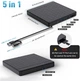 Внешний DVD-привод Aumdie BT683 USB 3.0 Type-C, CD/DVD RW записывающий привод, USB-хаб 5 в 1, SD/TF кардридер для - Б/У - изображение 4