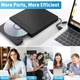 Внешний DVD-привод Aumdie BT683 USB 3.0 Type-C, CD/DVD RW записывающий привод, USB-хаб 5 в 1, SD/TF кардридер для - Б/У - изображение 6