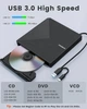 Внешний оптический привод ORIGBELIE BT668 External CD/DVD RW Drive & HDD Device, USB 3.0 Type-C для ноутбука и ПК, - Б/У - изображение 4
