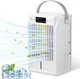 Портативный воздушный охладитель (кондиционер) Air Cooler F22 с LED-подсветкой и таймером, белый - Б/У - изображение 1