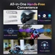 Мотогарнитура Moman RiderSound H4P, Bluetooth-гарнитура для шлема с FM радио, защита от воды IP65 - Б/У - изображение 3