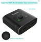 Двонаправлений HDMI перемикач Techole HS305 Bi-Direction Switch алюмінієвий спліттер розгалужувач 2 в 1 - Б/В - зображення 3