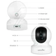 Поворотна IP-камера відеоспостереження Wansview Q5 2K, Wi-Fi, нічне бачення, двосторонній аудіозв'язок, датчик руху - Б/В - зображення 2