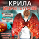 Подвижные музыкальные крылья летучей мыши на Хэллоуин с подсветкой и звуком детские карнавальные крылья для ребенка и танцев - изображение 1