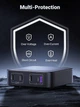 Зарядная станция Ugreen Nexode 100W GaN (CD328): Быстрое зарядное устройство 4-в-1 для MacBook, Laptop, iPhone, Samsung - Б/У - изображение 4