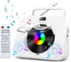 Портативный CD-проигрыватель YR-Q800 с Bluetooth, Hi-Fi динамиками, FM-радио, USB, TF и AUX, настольный музыкальный - Б/У - изображение 1