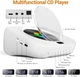 Портативный CD-проигрыватель YR-Q800 с Bluetooth, Hi-Fi динамиками, FM-радио, USB, TF и AUX, настольный музыкальный - Б/У - изображение 2