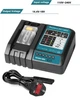 Зарядное устройство DC18RC для аккумуляторов типа Makita Li-ion 14.4V-18V и аналогов (Вилка UK) - Б/У - изображение 3