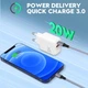 Сетевое зарядное устройство Luosike 20W Fast Charger, быстрая зарядка PD + QC, Type-C и USB-A - Б/У - изображение 2