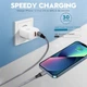 Сетевое зарядное устройство Luosike 20W Fast Charger, быстрая зарядка PD + QC, Type-C и USB-A - Б/У - изображение 5