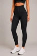 Лосины женские Fashion T-2 в рубчик с корсетом на молнии и эффект push-up 2XL черные - изображение 3