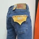 Джинсы Levi's 501 мужские прямые стрейч 34 голубые - изображение 4