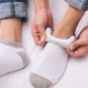 Носки махровые хлопок короткие Terry socks Белый - изображение 3