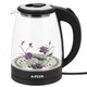 Електрочайник скло A-PLUS 2.0 л (1504) Чорний - зображення 3