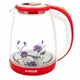 Электрочайник стекло A-PLUS 2.0 л (1504) Красный - изображение 4