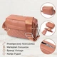 Сумка кросс боди через плечо женская Vintage leather-22795 Рыжяя - изображение 15