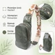 Сумка слинг через плечо женская маленькая Vintage leather-22791 Зеленая - изображение 14