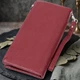 Женский большой кошелек-клатч из натуральной кожи ST Leather бордового цвета с двумя молниями (bg225fash28) - изображение 4