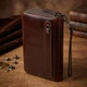 Кошелек мужской кожаный для карточек Vintage leather-23064 Коричневый - изображение 14