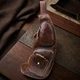Сумка слінг через плече чоловіча з натуральної шкіри Vintage leather-22962 Темно-коричнева - зображення 13